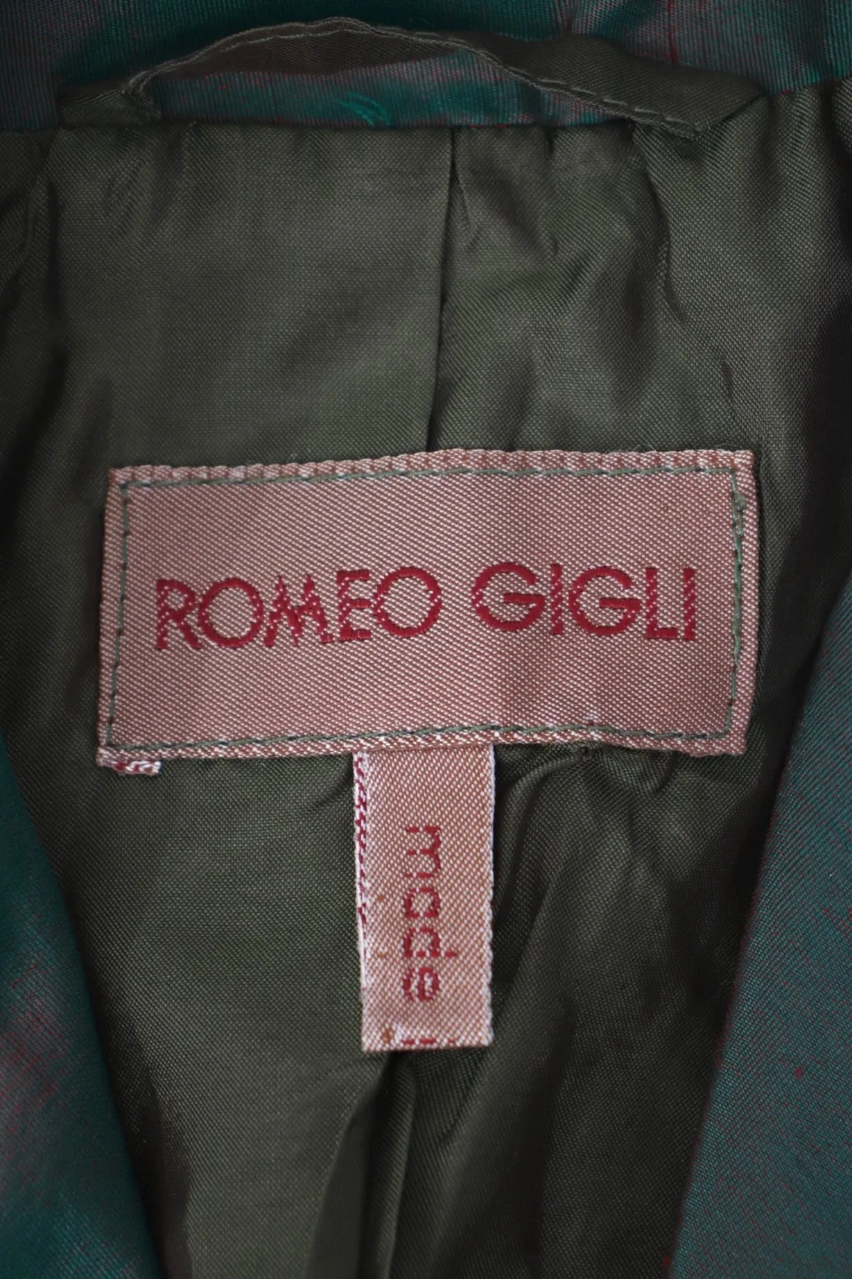 1990 Romeo Gigli Silk Iridescent Blazer