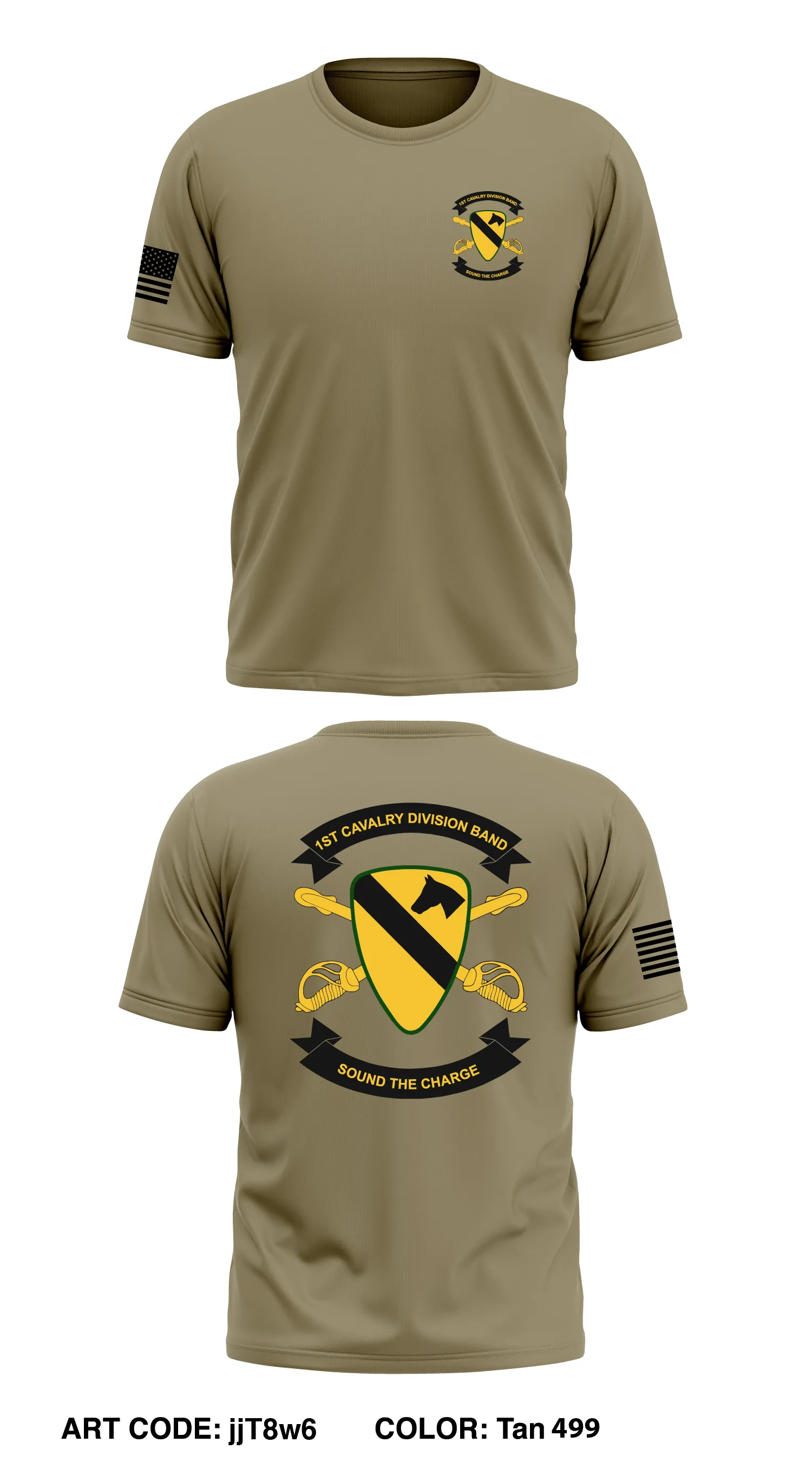 1st Cavalry Division Band Core Men's SS Performance Tee - jjT8w6