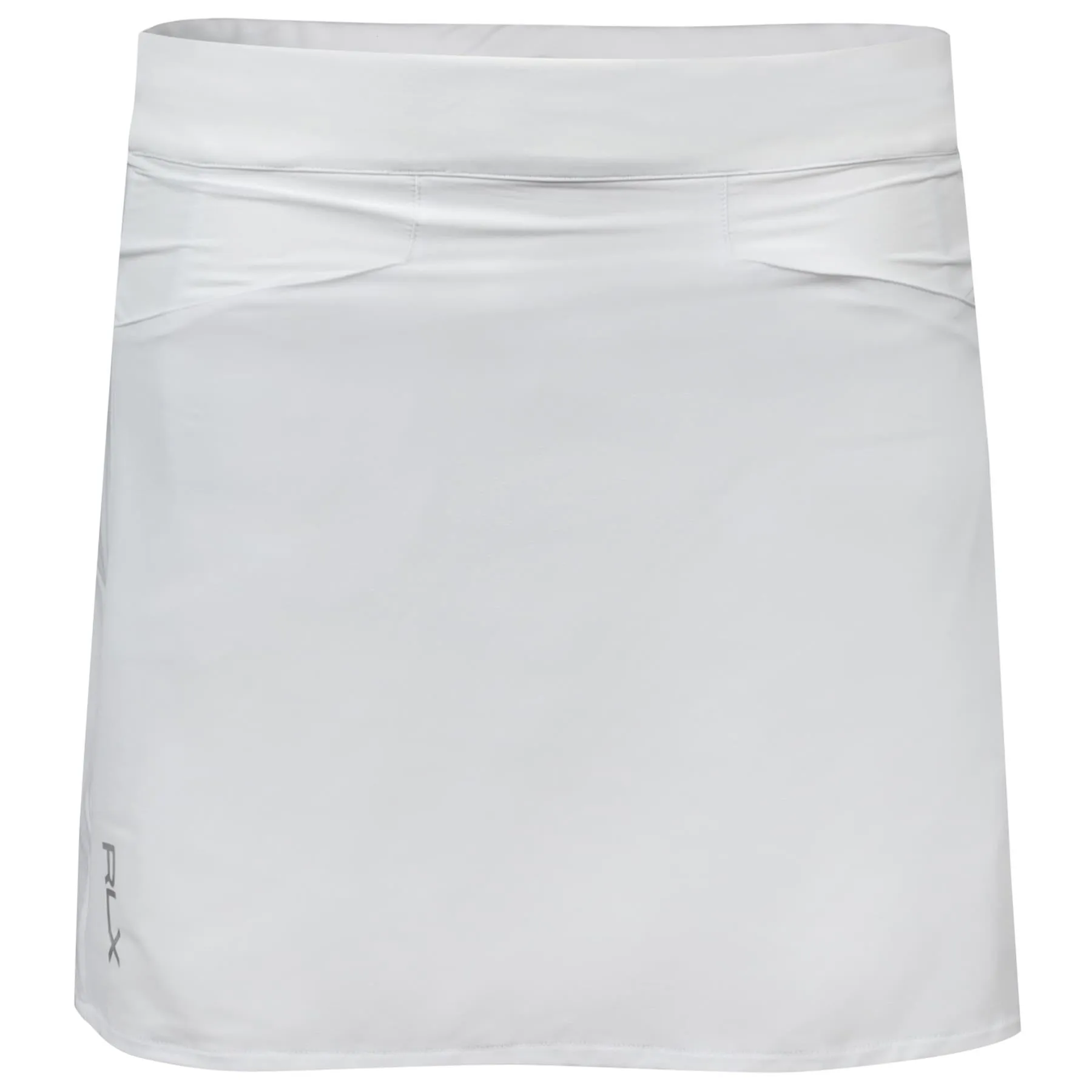 4 Way Stretch 17" Pleated Aim Skort White