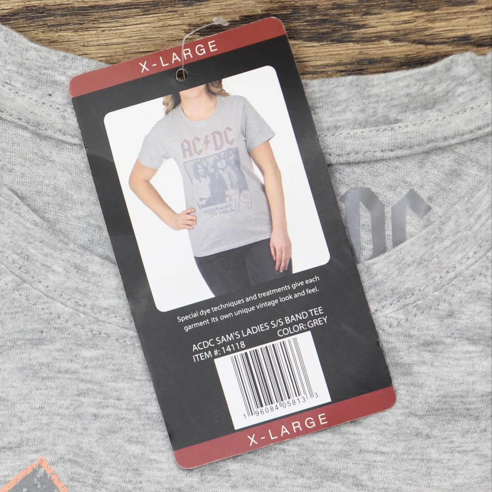 ACDC Womens Graphic Band Retro T-Shirt Tee 14118-ACDC