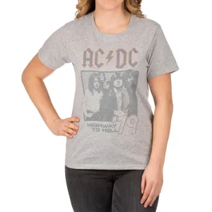 ACDC Womens Graphic Band Retro T-Shirt Tee 14118-ACDC