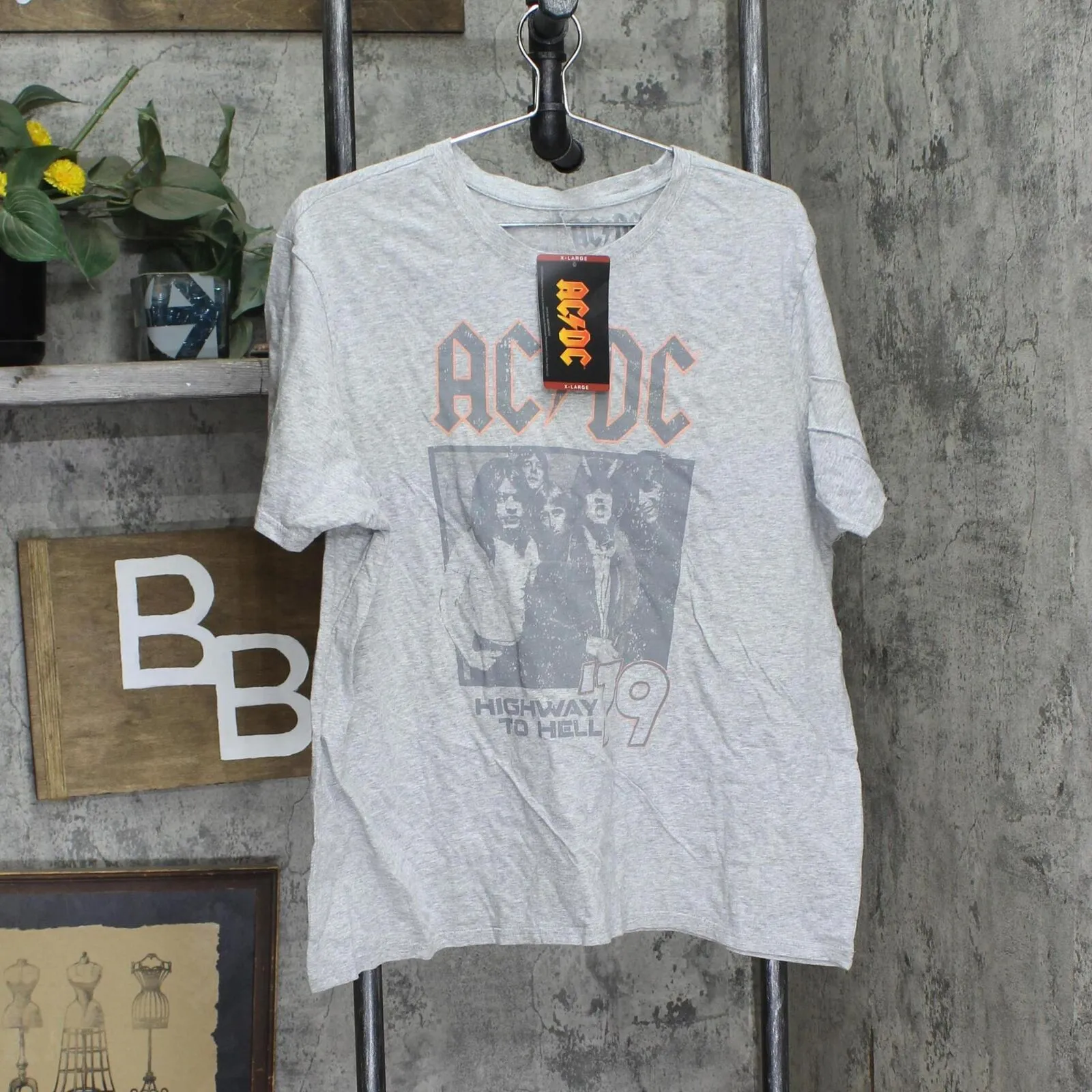 ACDC Womens Graphic Band Retro T-Shirt Tee 14118-ACDC