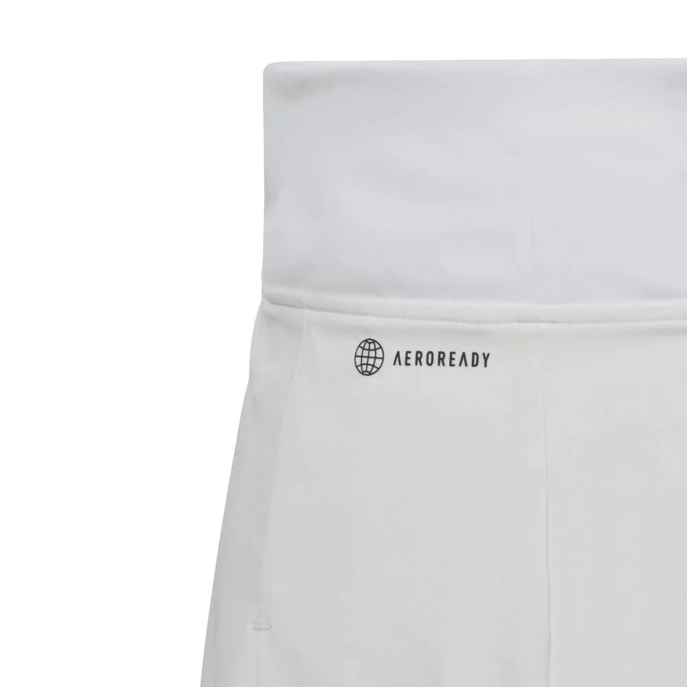 adidas Girls' Club Pleated Skirt (White)