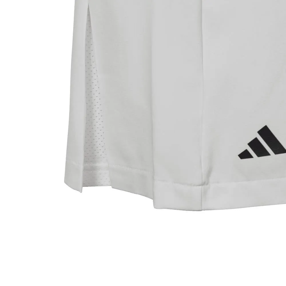 adidas Girls' Club Pleated Skirt (White)