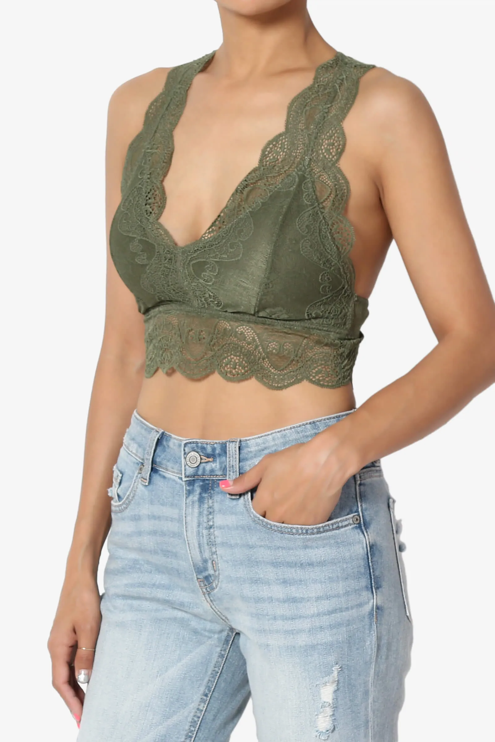 Adrienne Lace Padded Bralette PLUS