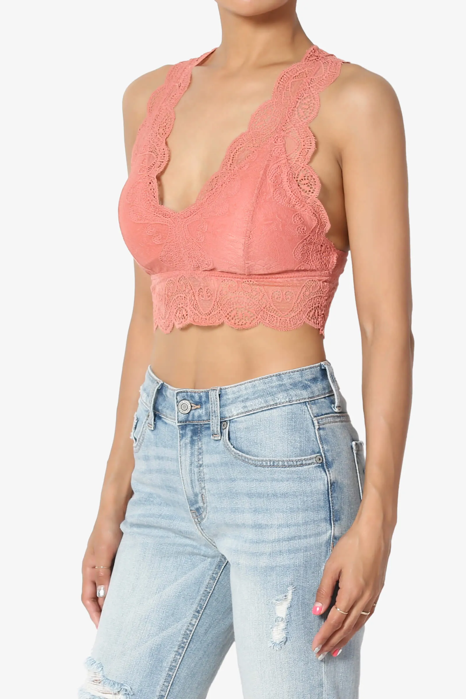 Adrienne Lace Padded Bralette PLUS