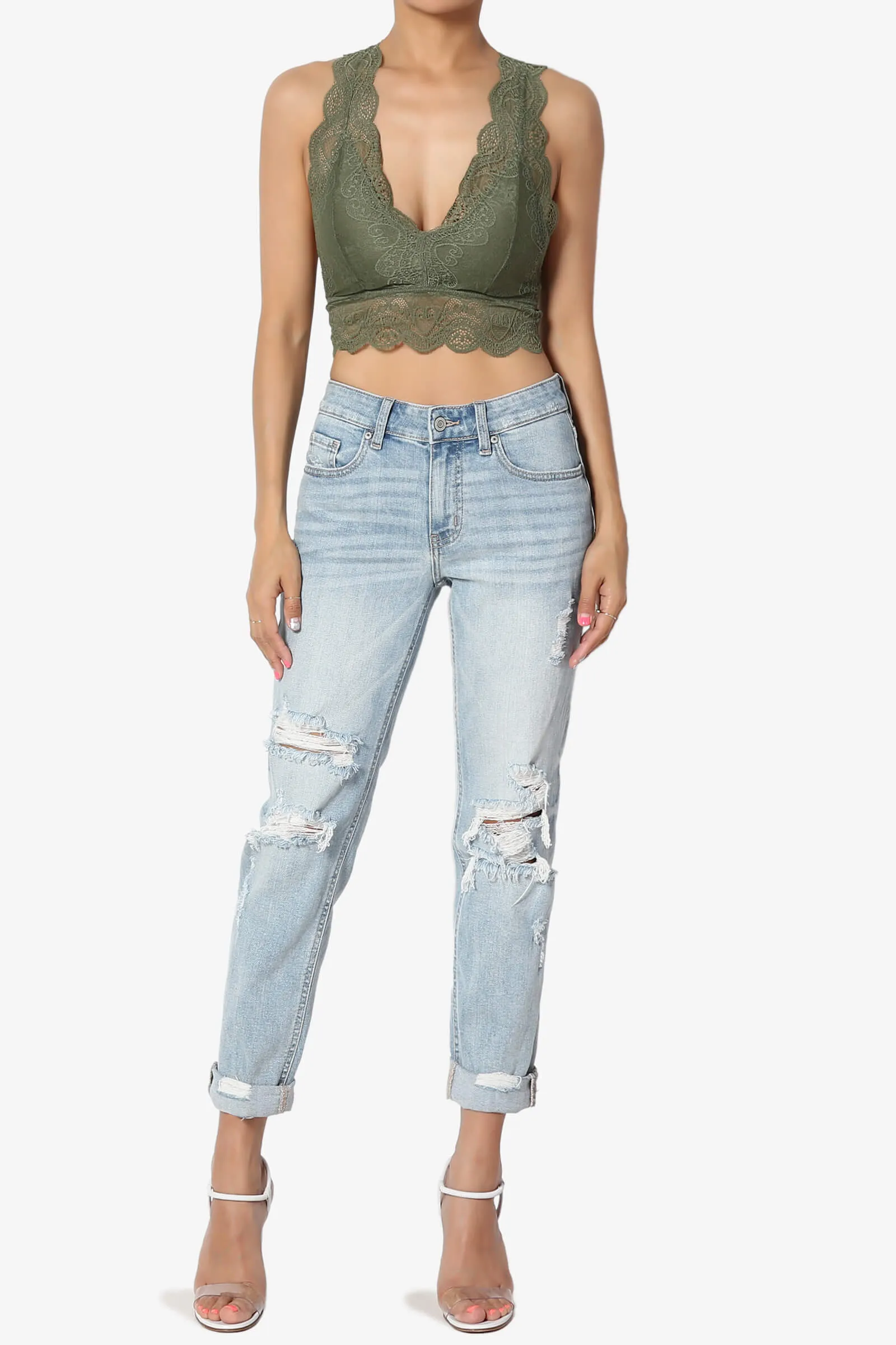 Adrienne Lace Padded Bralette PLUS