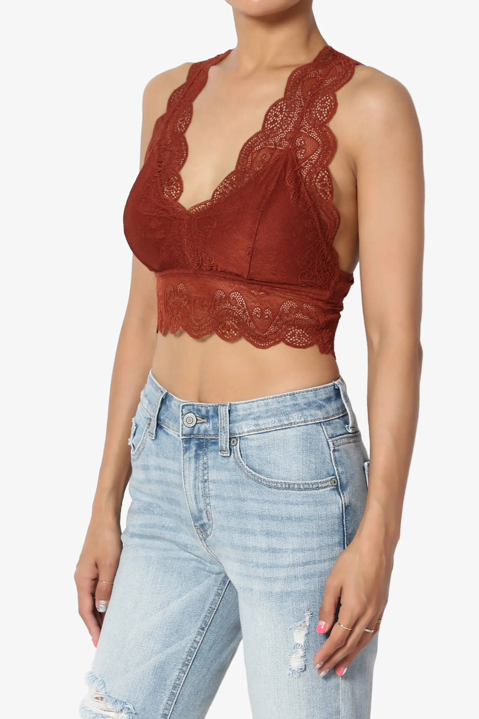 Adrienne Lace Padded Bralette PLUS
