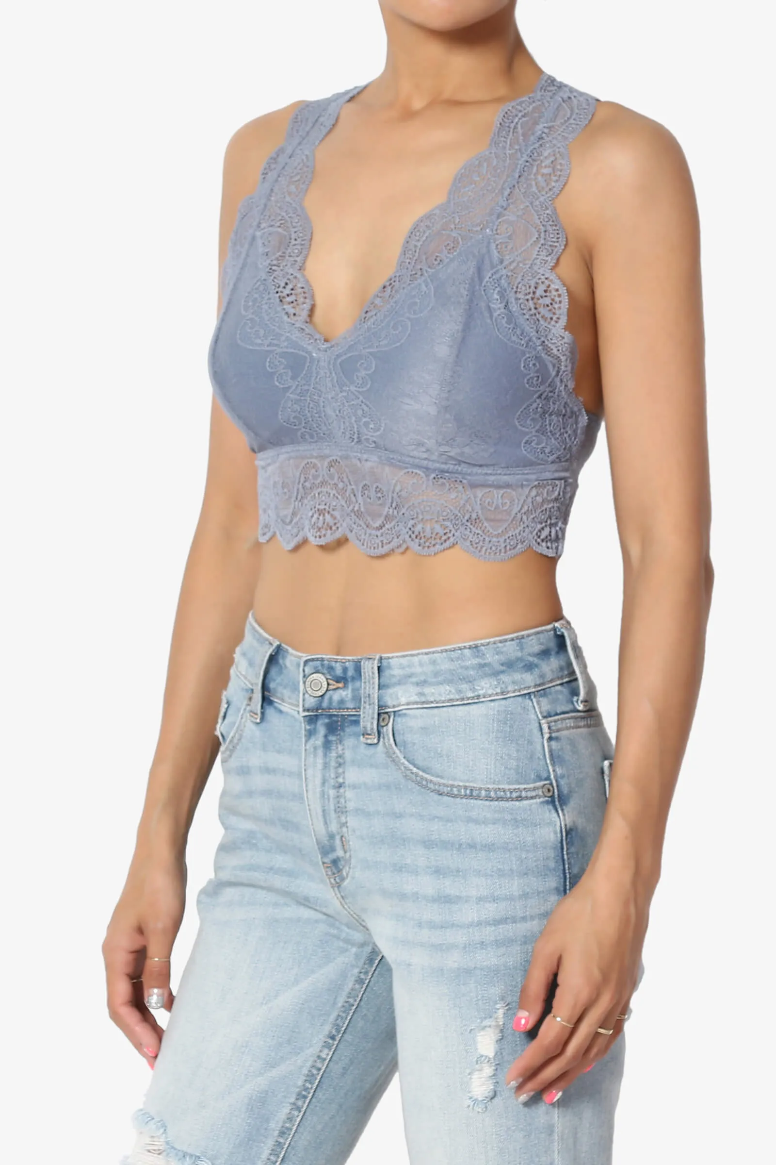 Adrienne Lace Padded Bralette PLUS