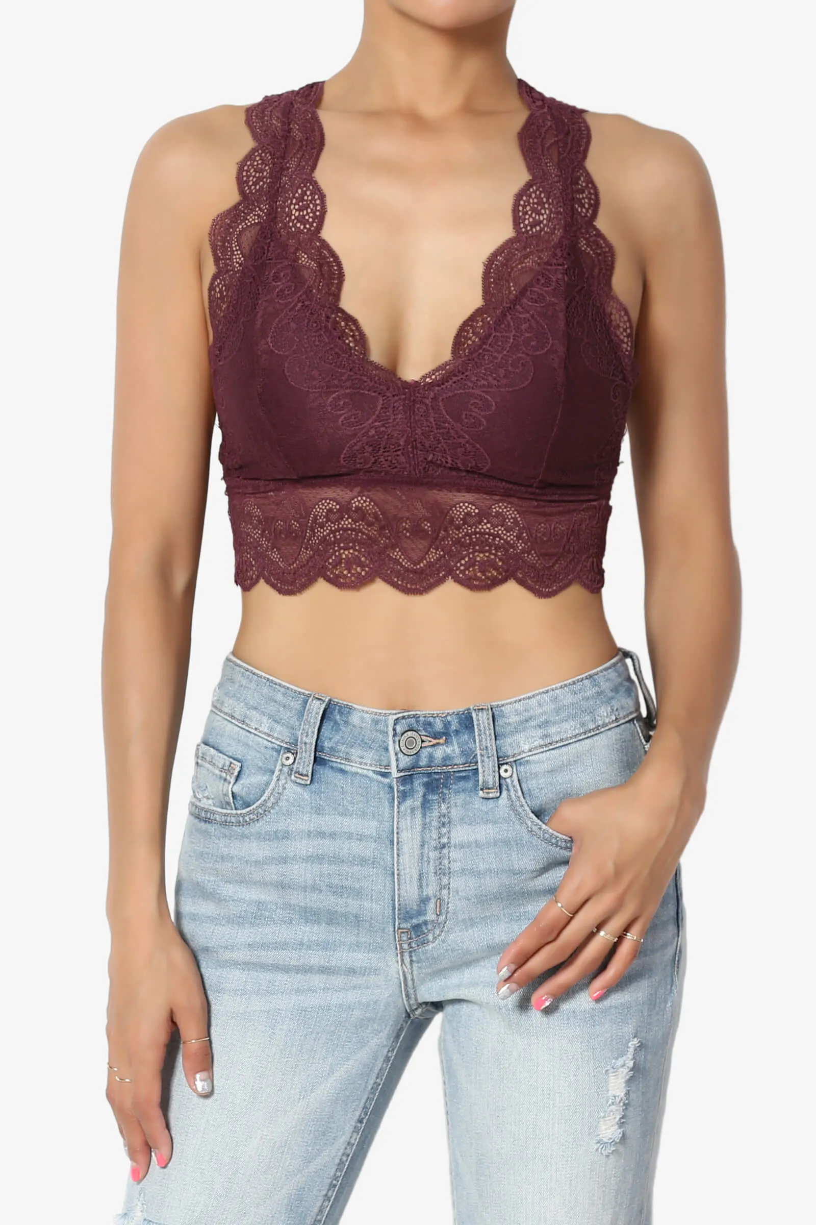 Adrienne Lace Padded Bralette PLUS