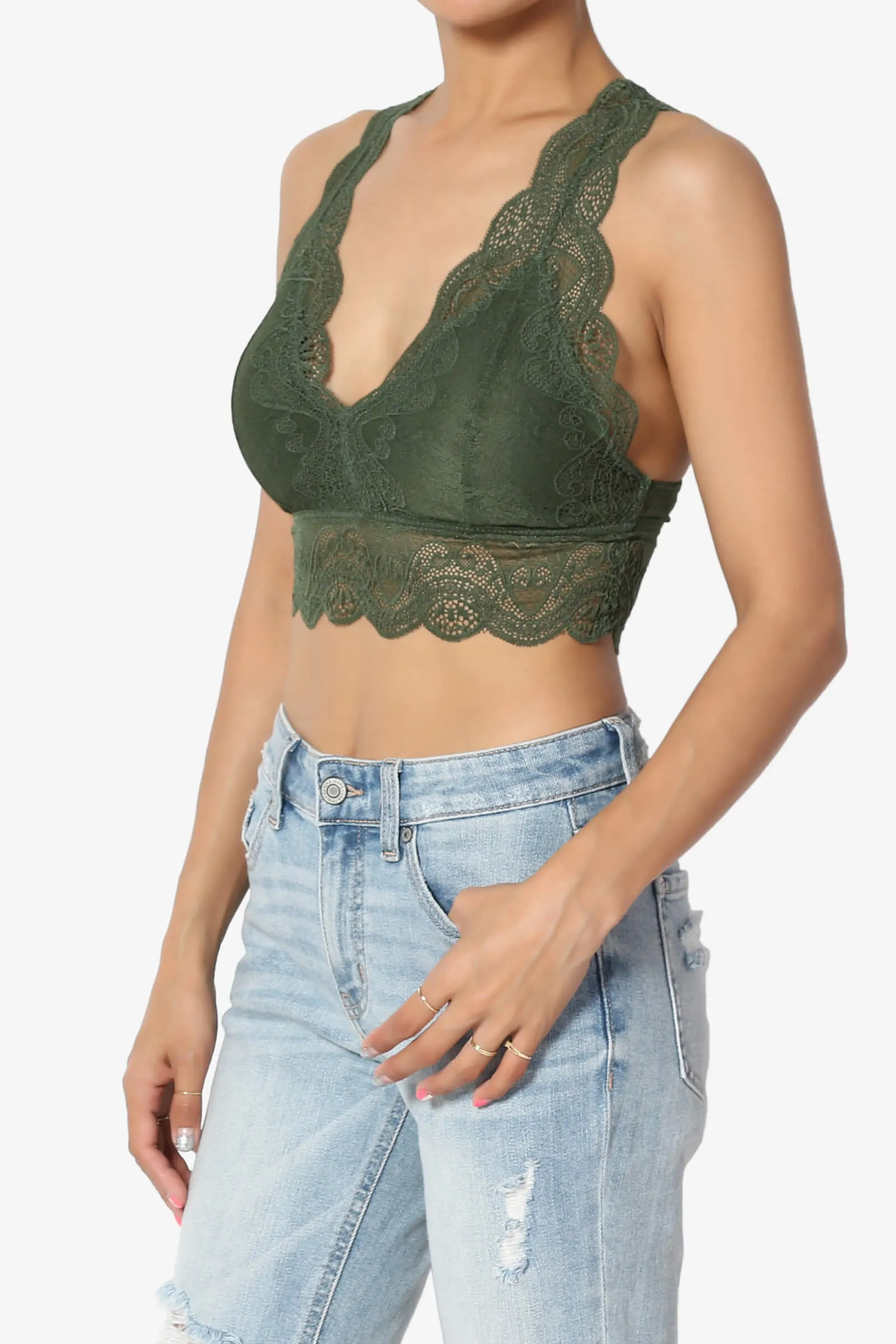 Adrienne Lace Padded Bralette PLUS