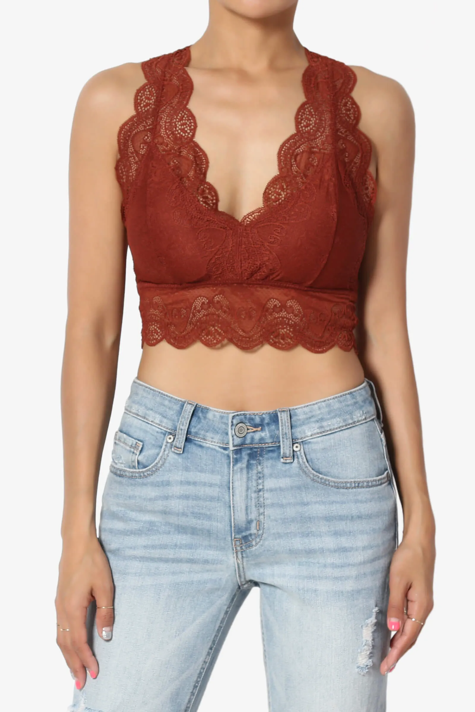 Adrienne Lace Padded Bralette PLUS