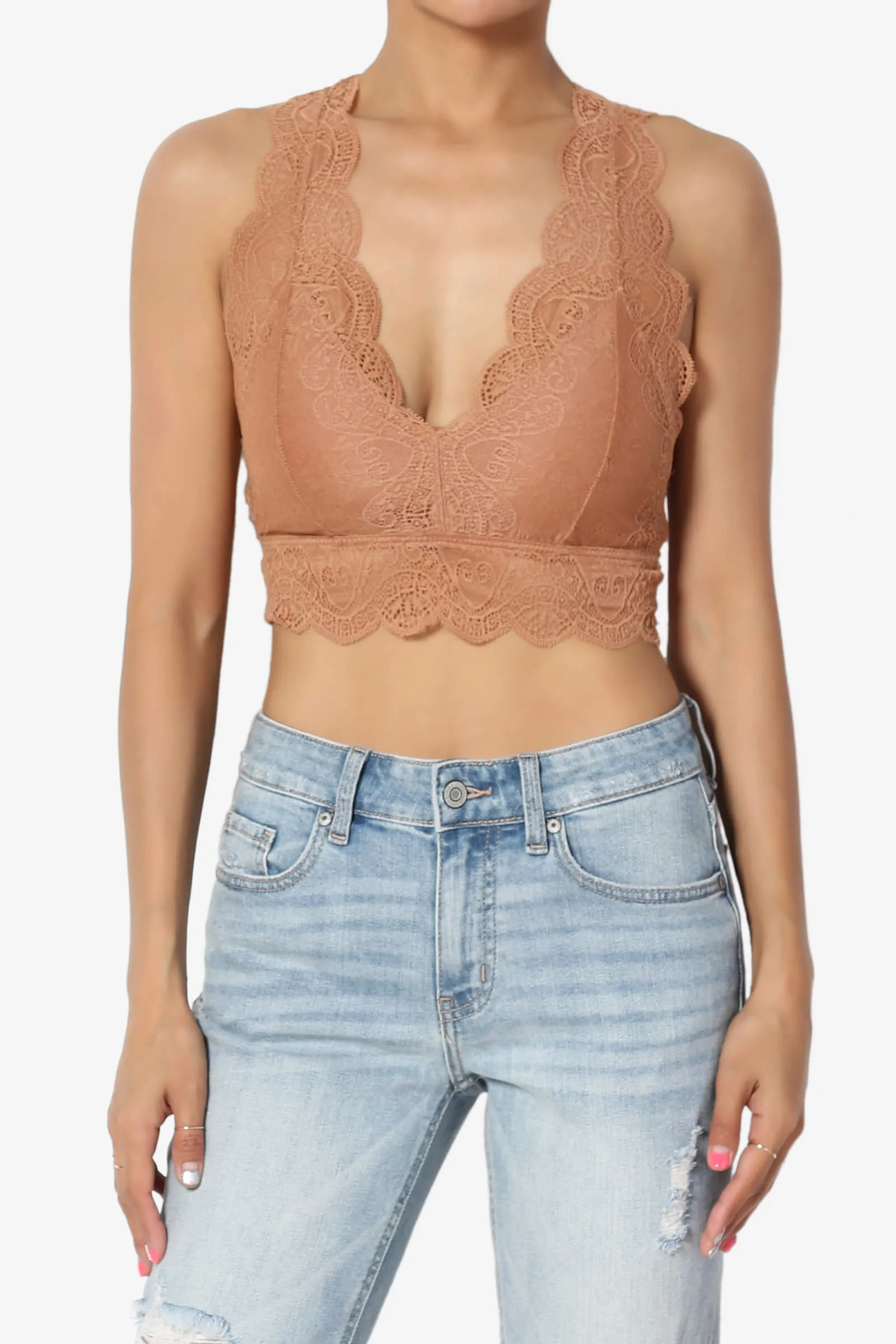 Adrienne Lace Padded Bralette PLUS