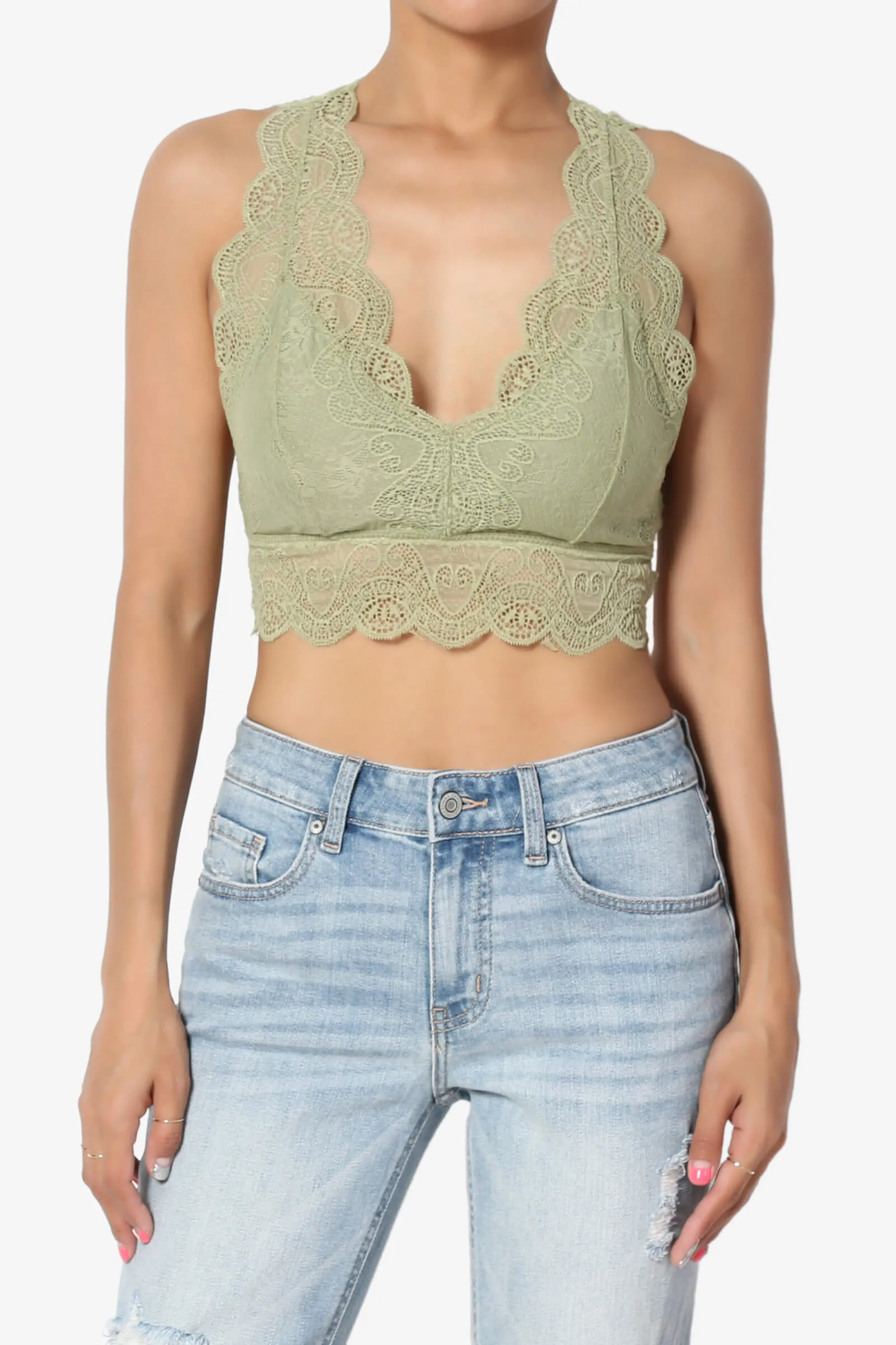 Adrienne Lace Padded Bralette PLUS