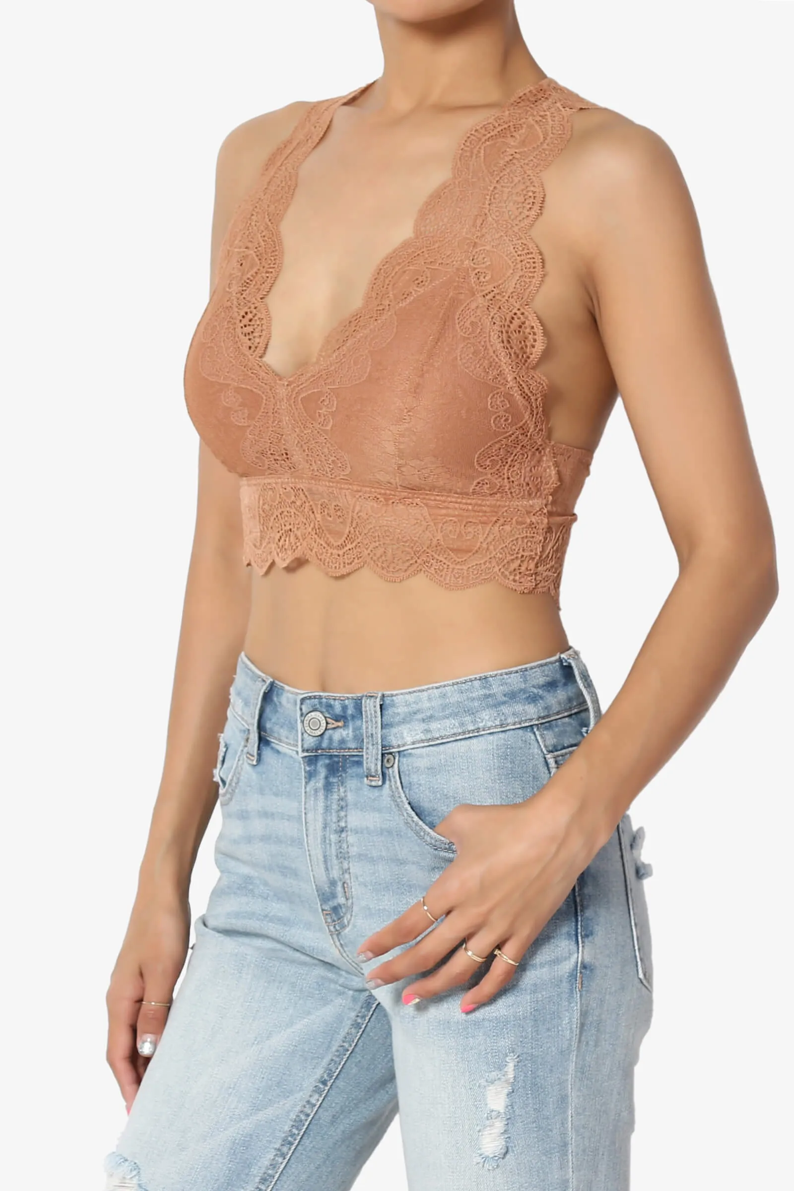 Adrienne Lace Padded Bralette PLUS