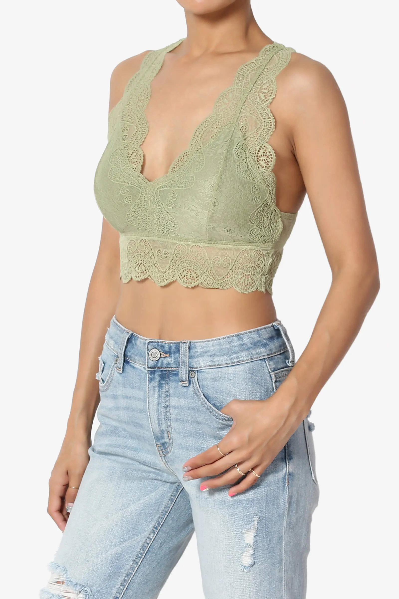 Adrienne Lace Padded Bralette PLUS