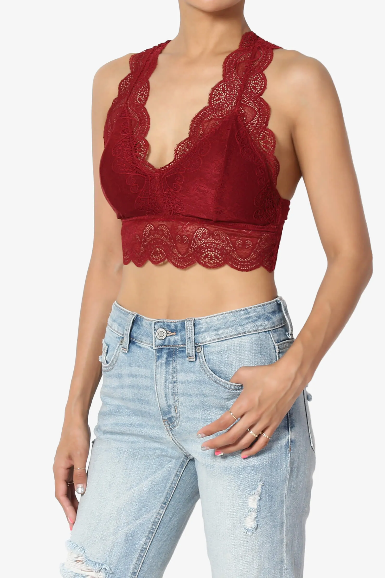 Adrienne Lace Padded Bralette PLUS