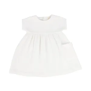 Analogie Gauze Dress Short Sleeve - White