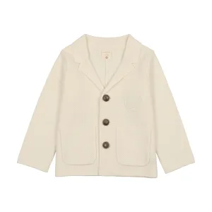 Analogie Knit Crest Blazer - Cream