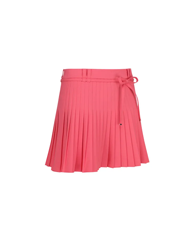 ANEW Golf Women's Ribbon Pleats Skirt - Coral