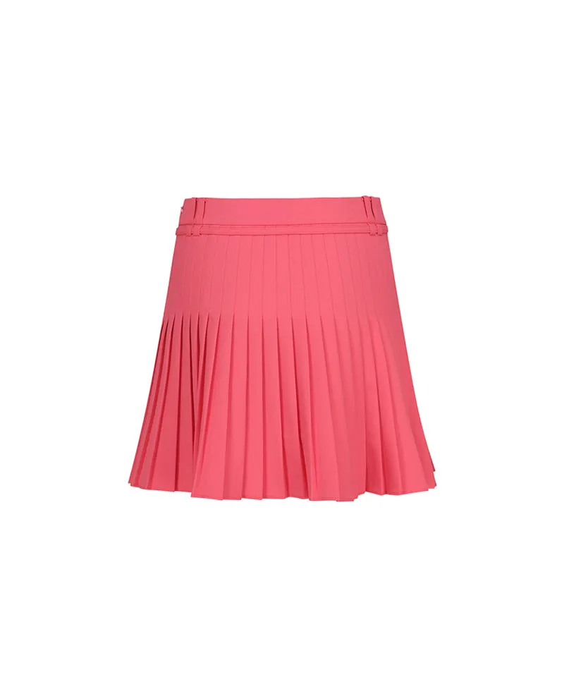 ANEW Golf Women's Ribbon Pleats Skirt - Coral