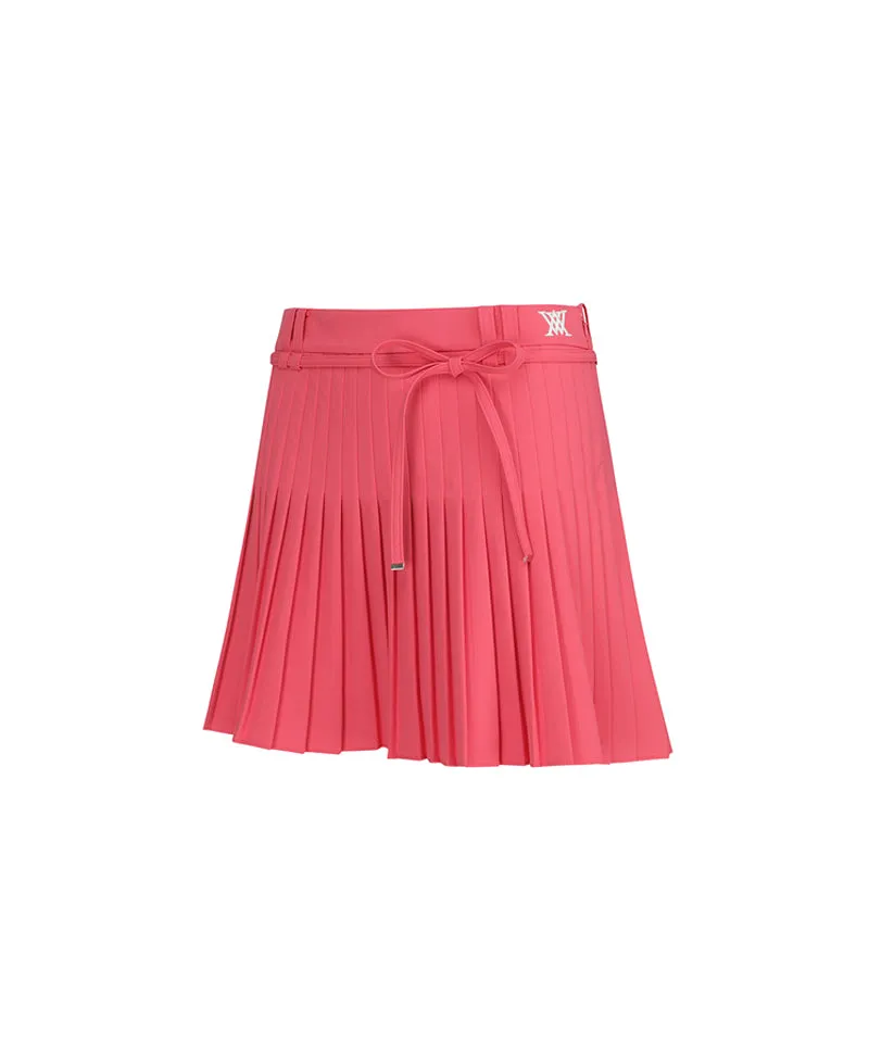 ANEW Golf Women's Ribbon Pleats Skirt - Coral