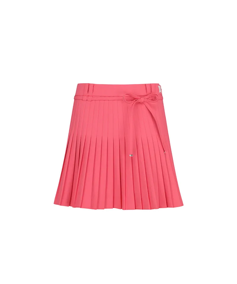 ANEW Golf Women's Ribbon Pleats Skirt - Coral