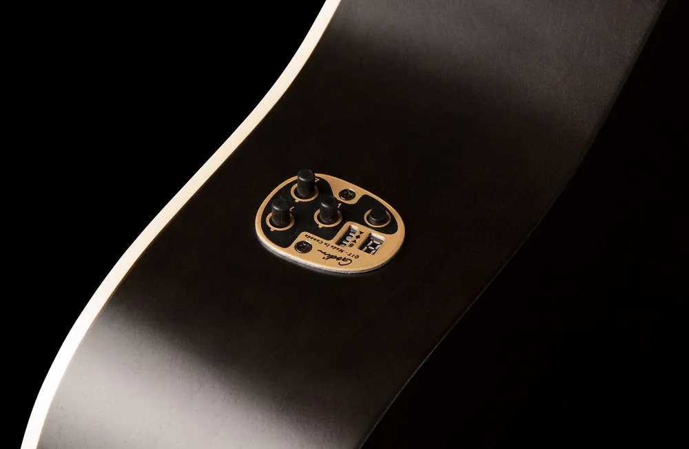 Art & Lutherie 045587 Americana Faded Black Acoustic Electric Guitar Made In Canada - SLIGHT FINISH FLAW