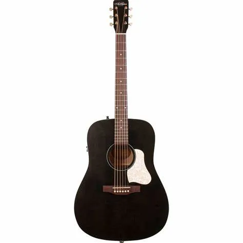 Art & Lutherie 045587 Americana Faded Black Acoustic Electric Guitar Made In Canada - SLIGHT FINISH FLAW