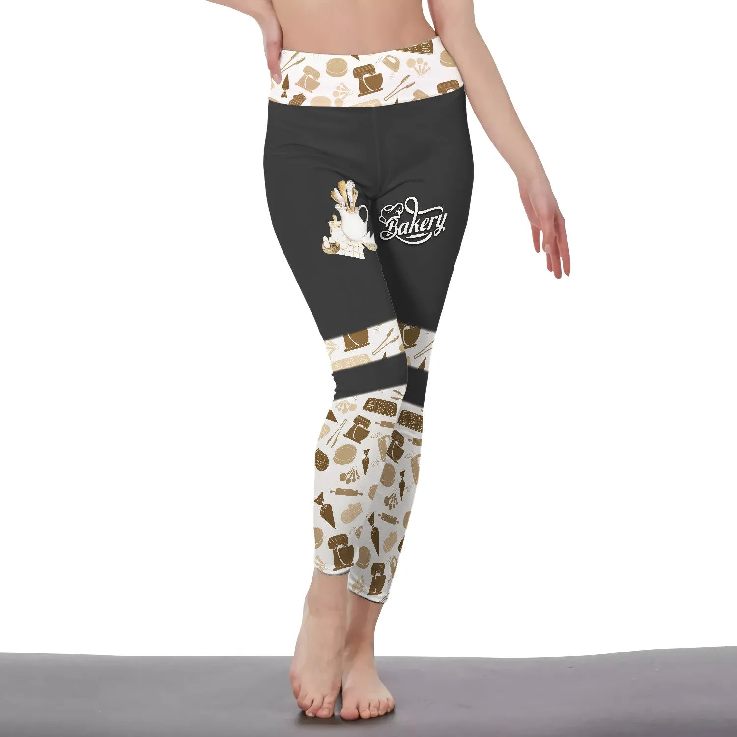 Baker Legging Baking Tools Pattern Legging Cake Lover 4