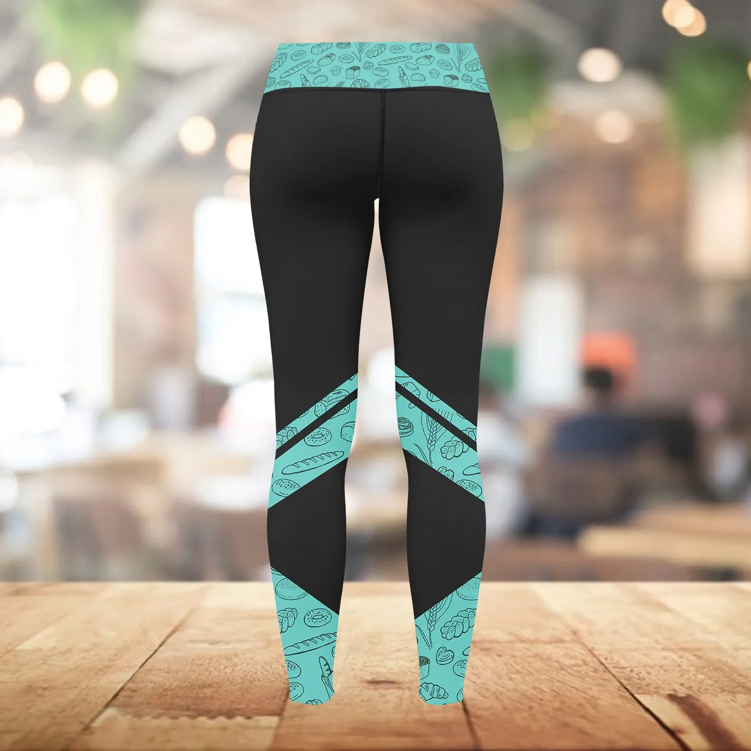 Baking Supplies, Baker, Bakery Chef Legging Bakery Pattern 3D Legging 05