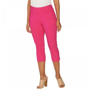 Belle by Kim Gravel Women's Citi Twill Pull On Capri Pants
