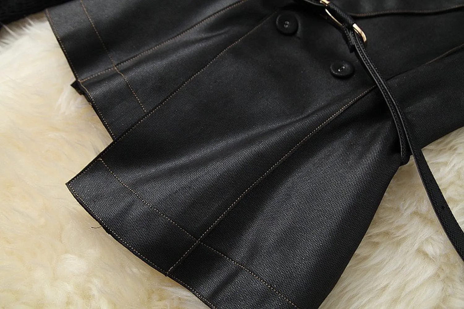 Belt Blazers Vest Net Yarn Tops Wide Leg Pants Three-piece Set