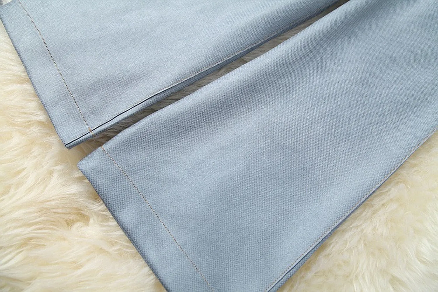 Belt Blazers Vest Net Yarn Tops Wide Leg Pants Three-piece Set
