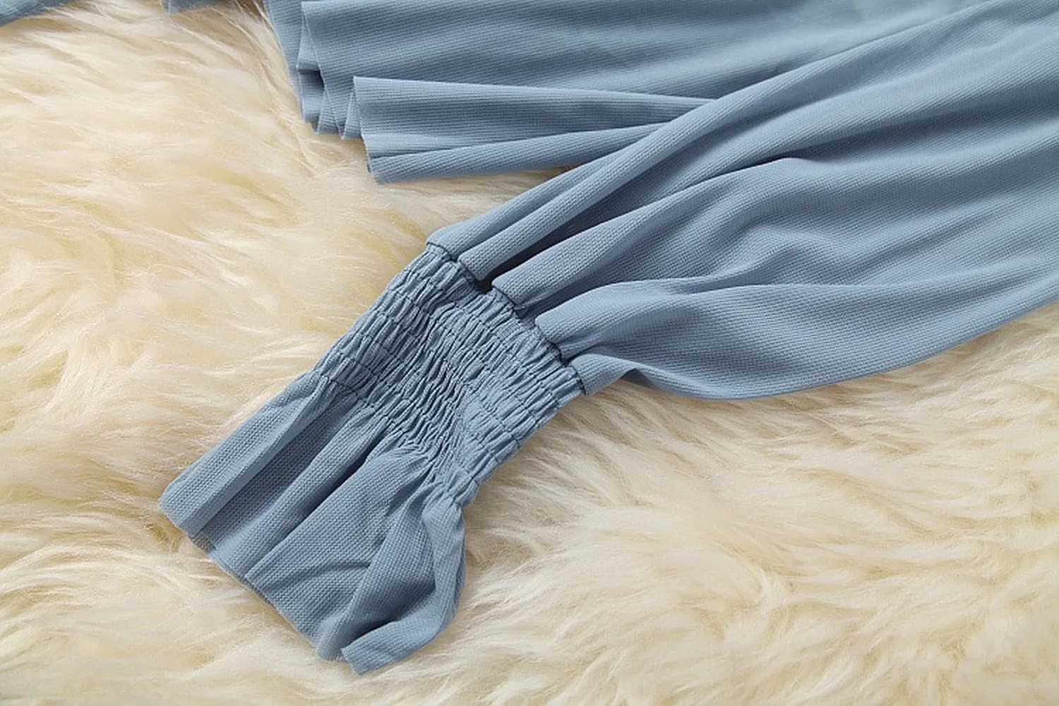 Belt Blazers Vest Net Yarn Tops Wide Leg Pants Three-piece Set