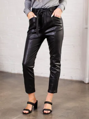Bishop & Young Harper Vegan Leather Paperbag Pant