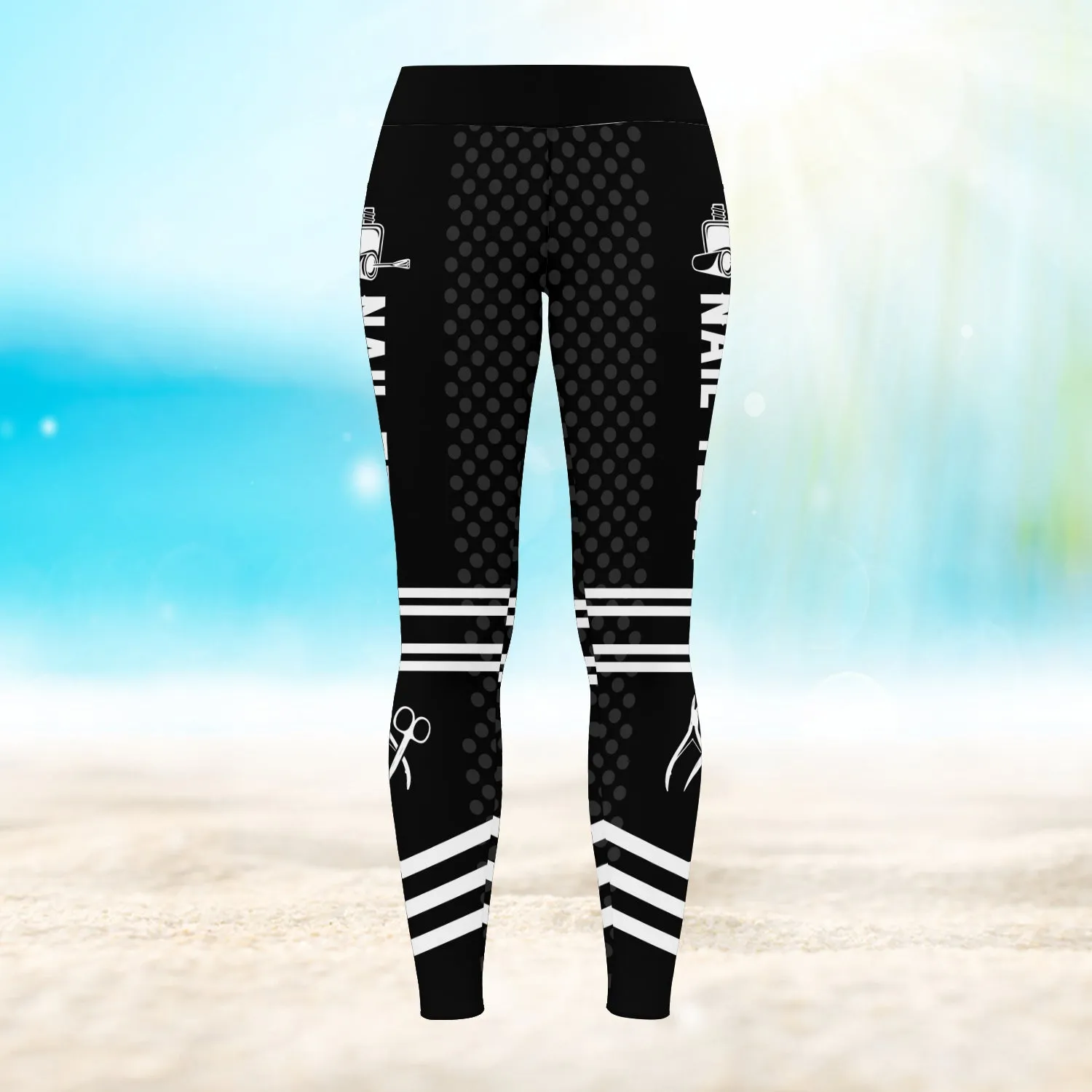 Black Nail Tech 3D Legging 916 NA93