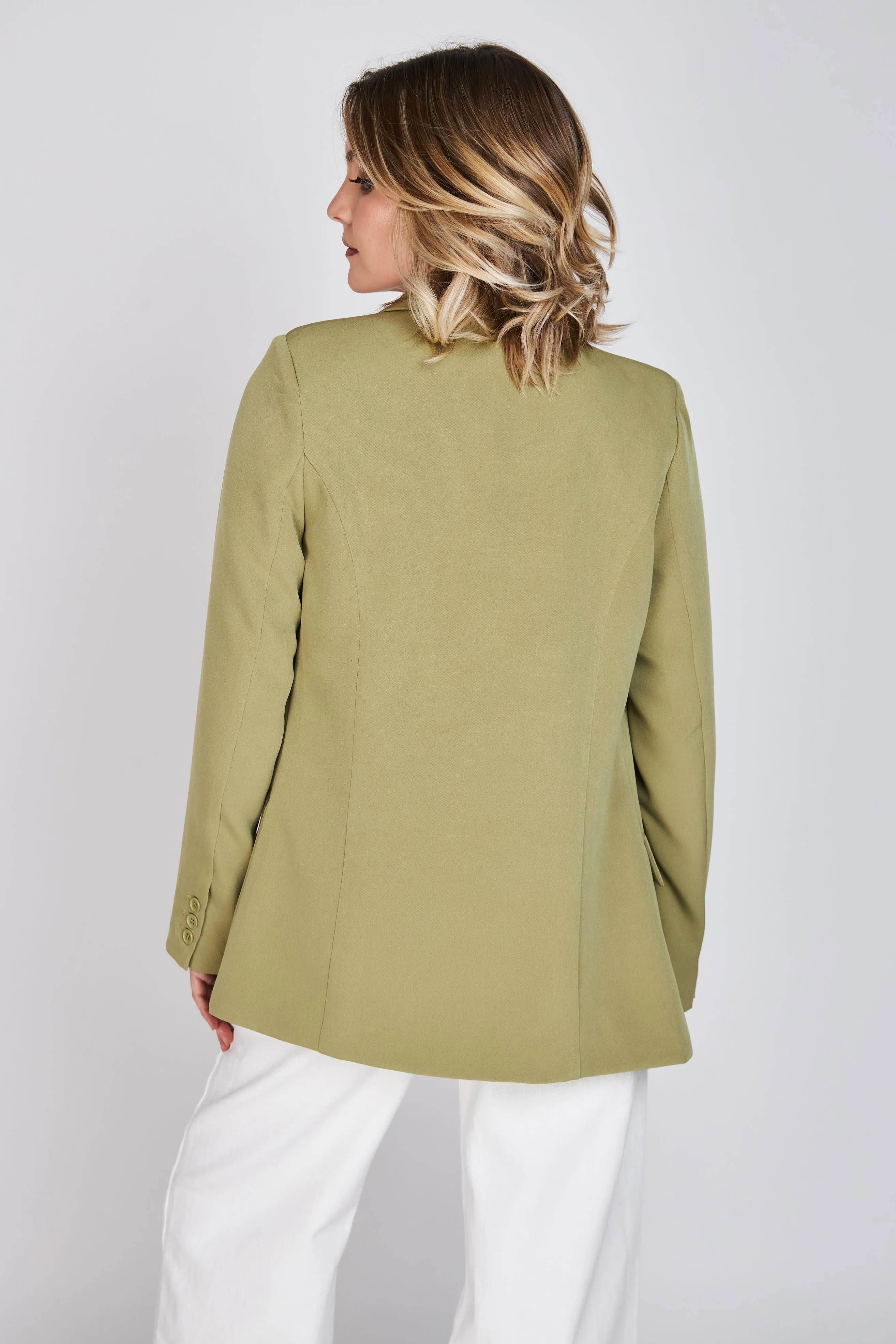 Blazer Entallado Emily Verde Eclipse