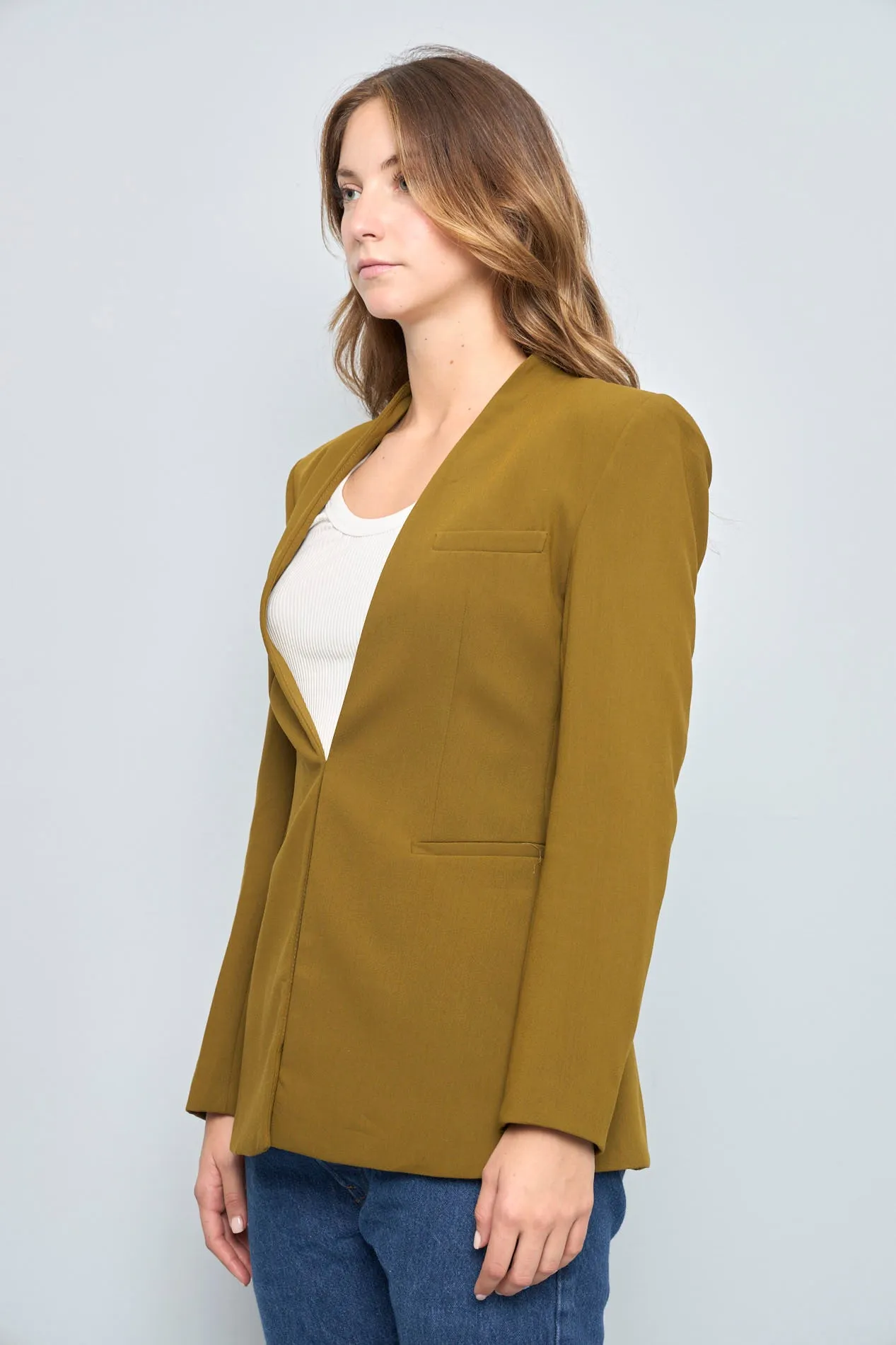 Blazer Verde Zara Talla M