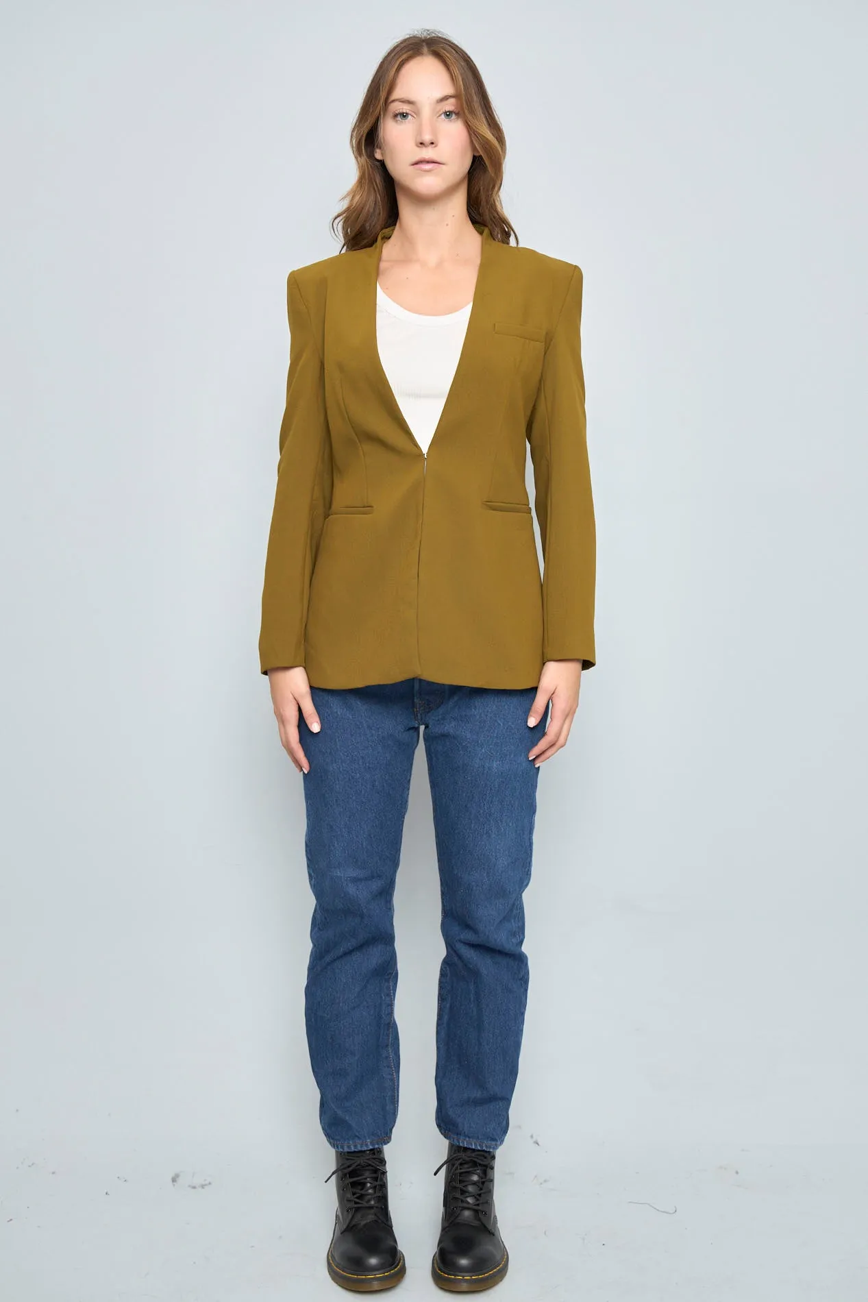 Blazer Verde Zara Talla M