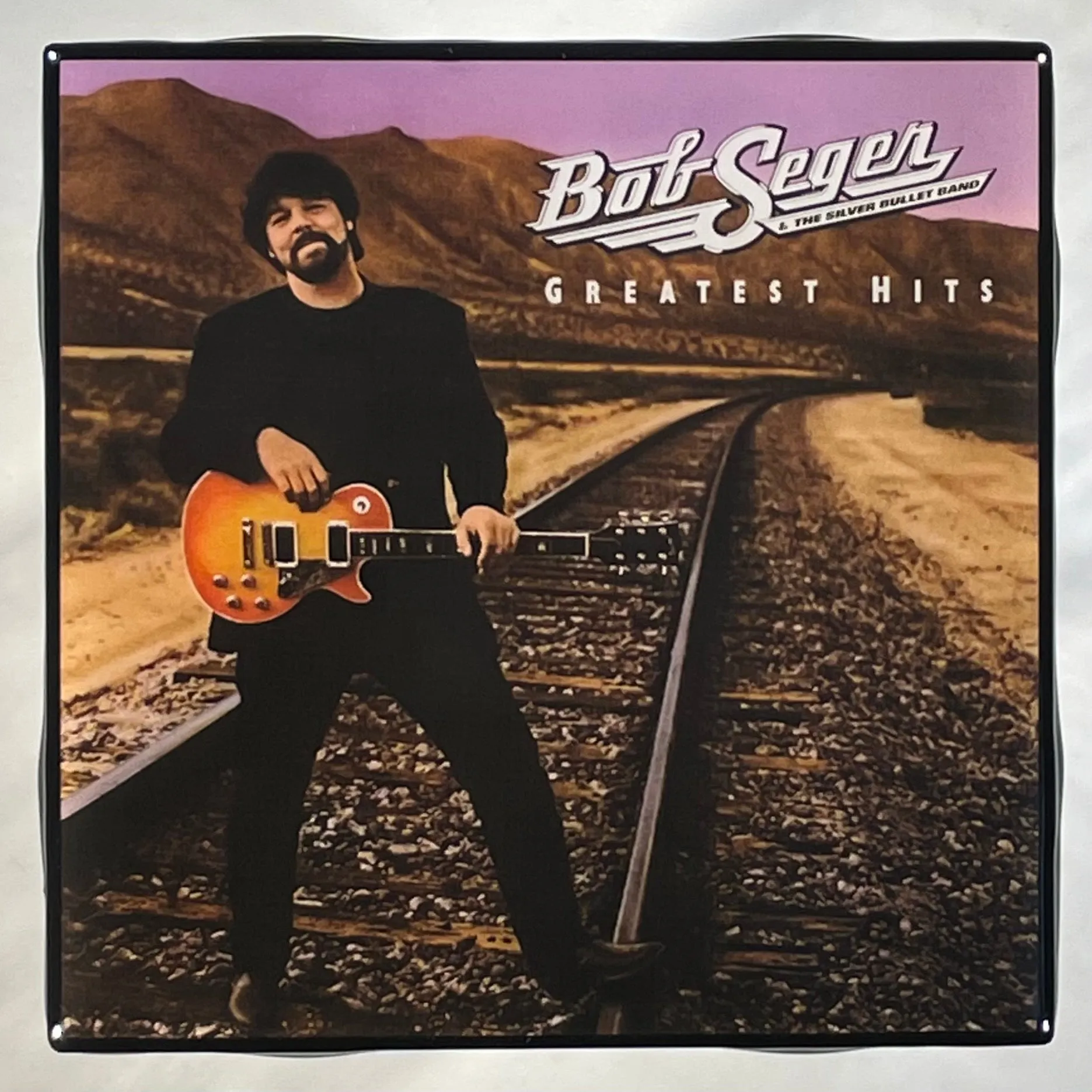 BOB SEGER Greatest Hits Coaster Record Cover Ceramic Tile
