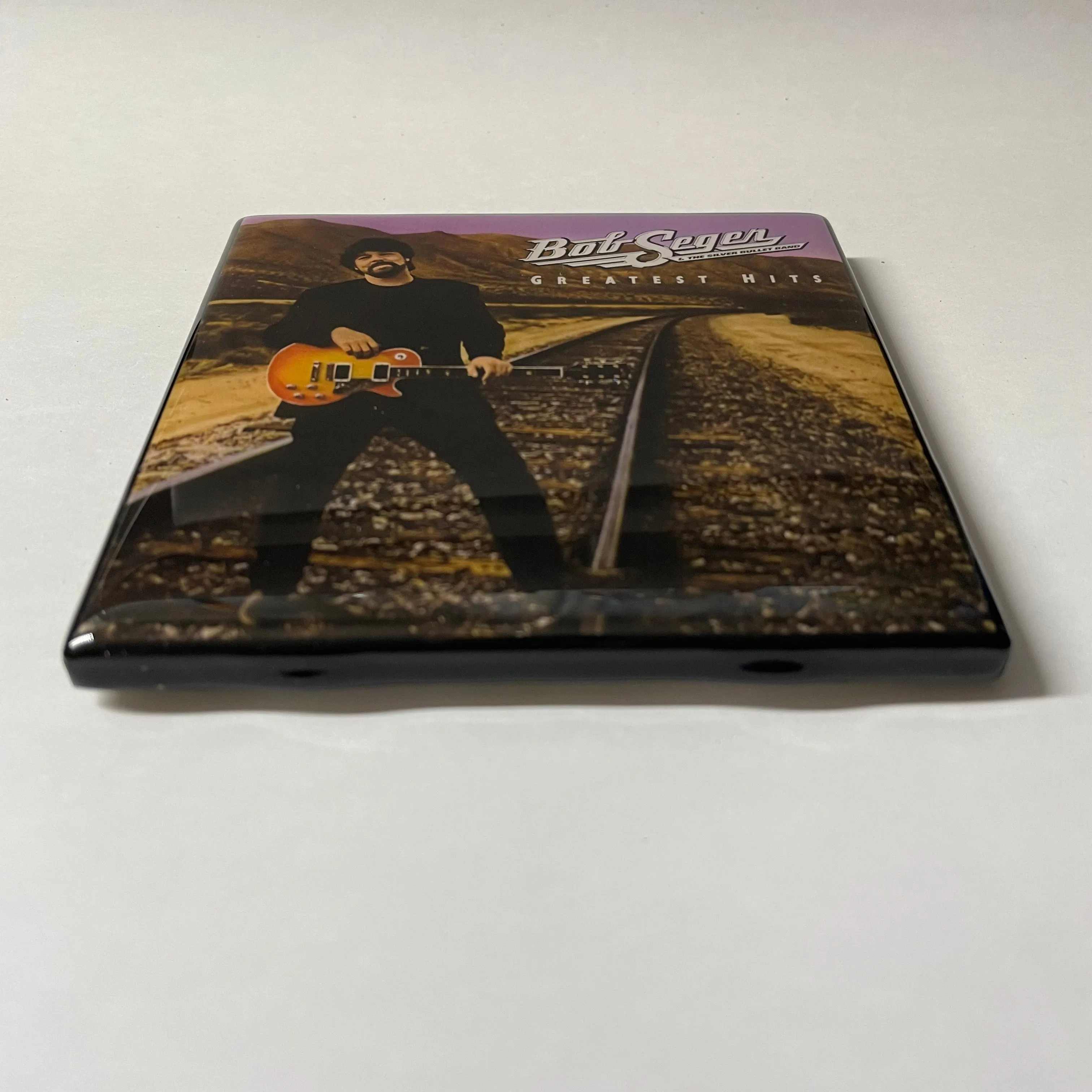 BOB SEGER Greatest Hits Coaster Record Cover Ceramic Tile
