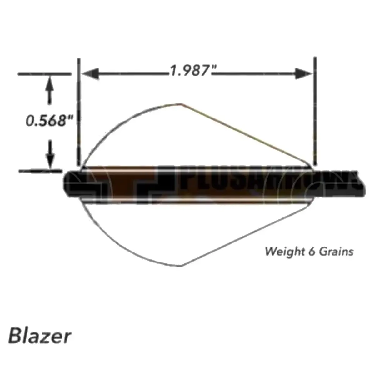 Bohning Blazer 2" Tiger Vanes (100 Pack)