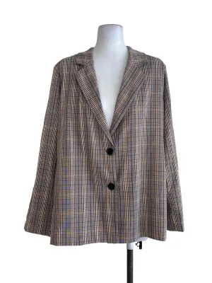 Brown Tartan Blazer