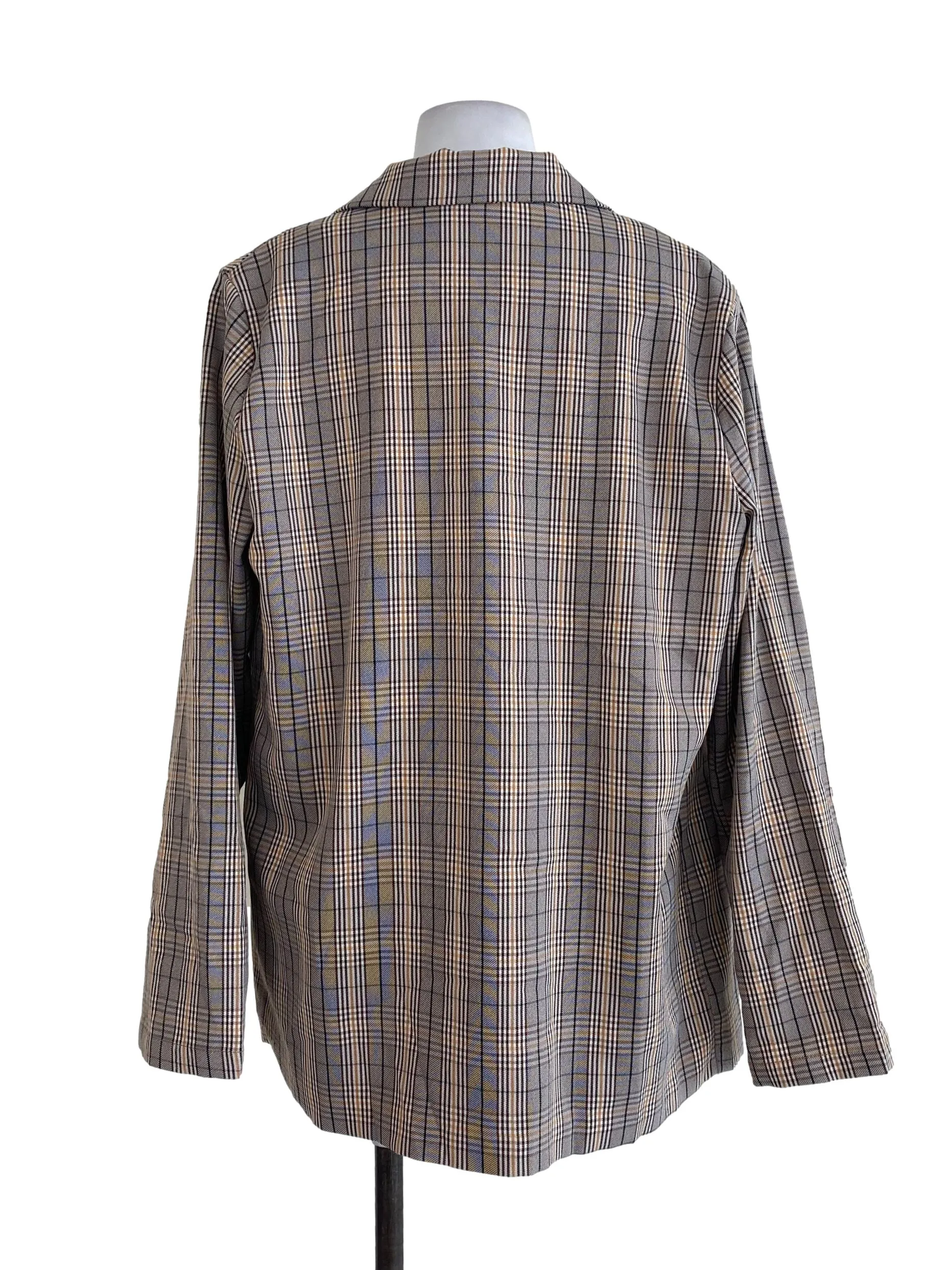 Brown Tartan Blazer