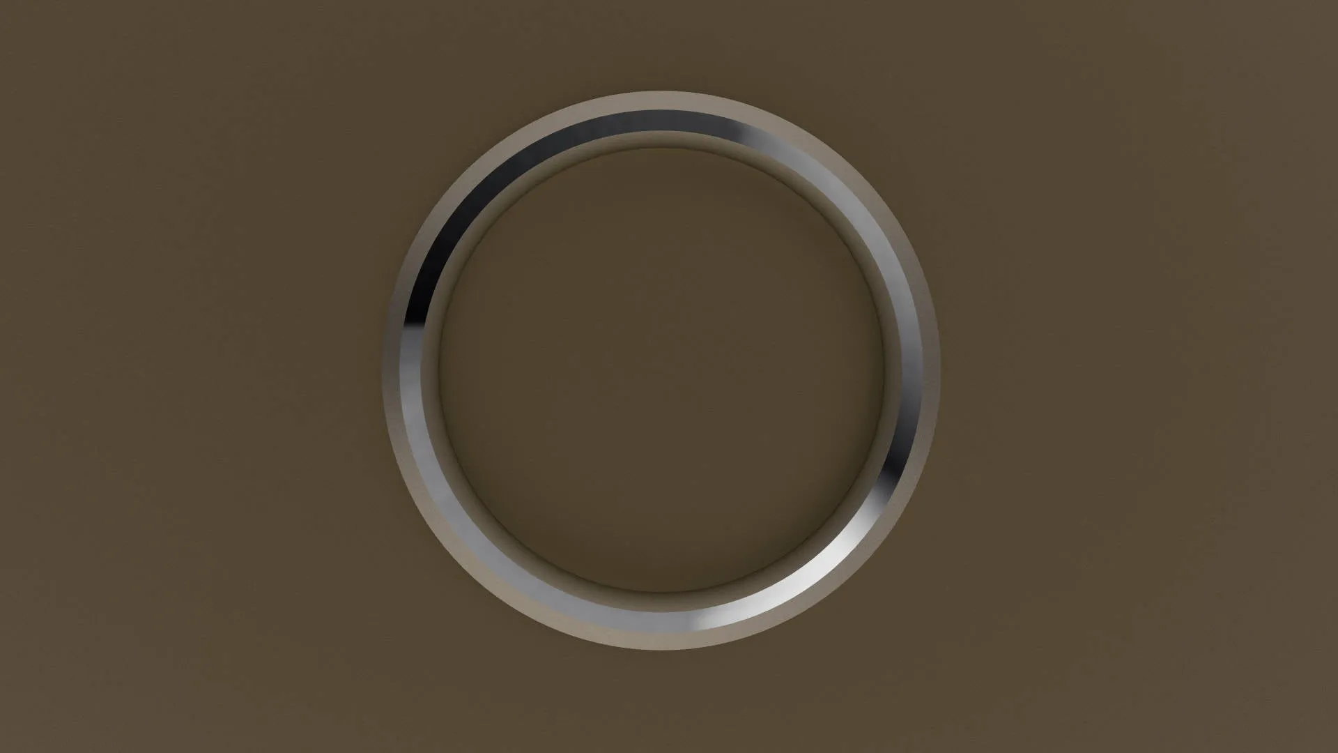 Brushed White Gold 4mm Beveled Edge Wedding Band