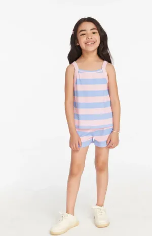 Bubblegum Stripe Baby Stretch Rib Tank  || Chaser