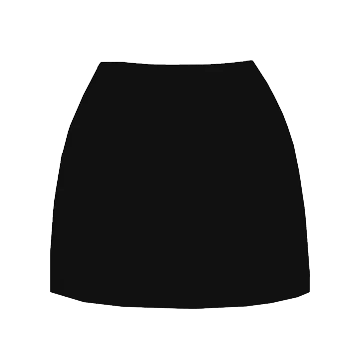 Callie Co-ord Luxe Mini Skirt Black