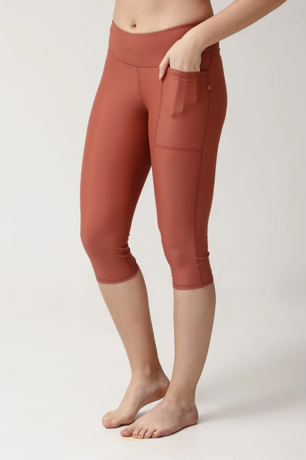 Capri Swim Tights - Clay