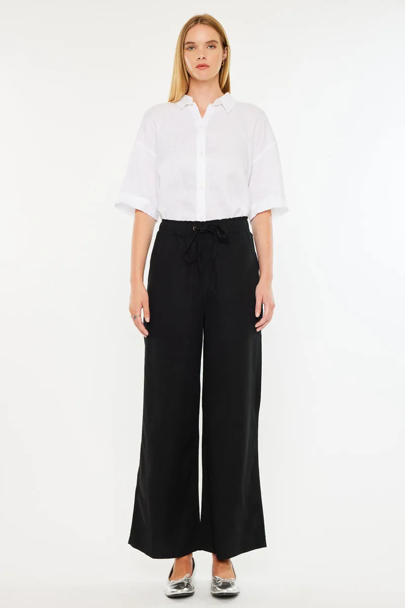 Christy Ultra High Rise Linen Paperbag Wide Pants